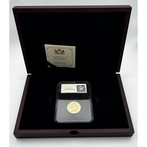 King George V 1918 Perth mint full gold sovereign