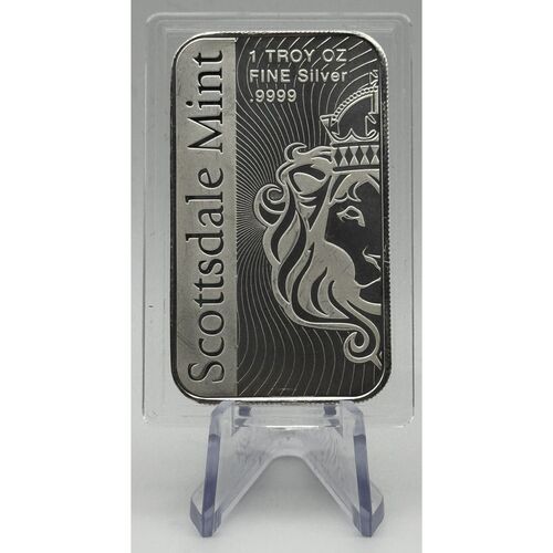 Scottsdale mint 1 ounce pure silver bar