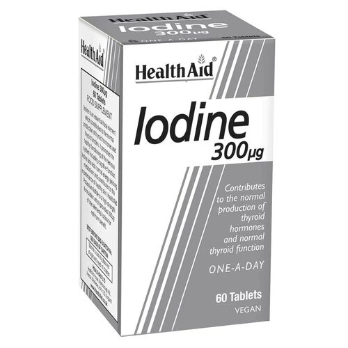 HealthAid Iodine Food Supplement 300ug - 60 Tablets