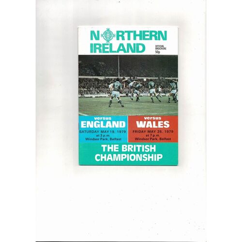 1979 Northern Ireland v England & Wales Football Programme