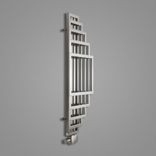 AEON PODIUM Radiator finished in brushed steel