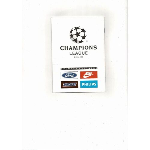 CSKA Moscow v Olympique Marsaille Champions League Football Programme 1992/93