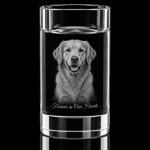 Tall Bute 3D Crystal Tea Light – 100 × 60 × 60 mm