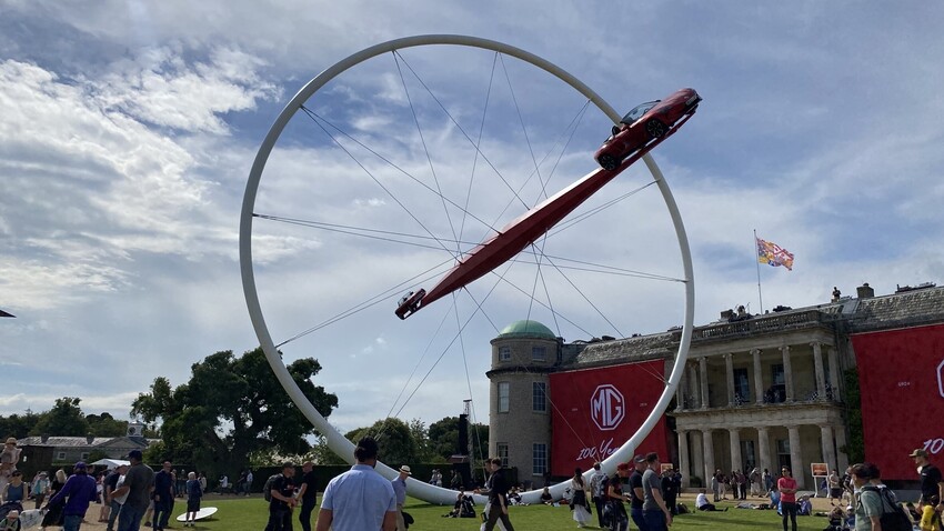 The 2024 Goodwood central feature celebrating MG