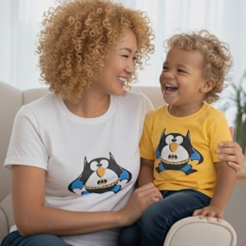 'Bat Fat Penguin' Adults T-Shirt