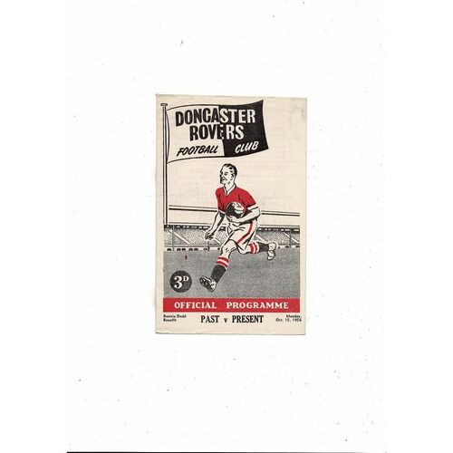 Doncaster Rovers Past v Present Ronnie Dodd Testimonial Football Programme 1956/57