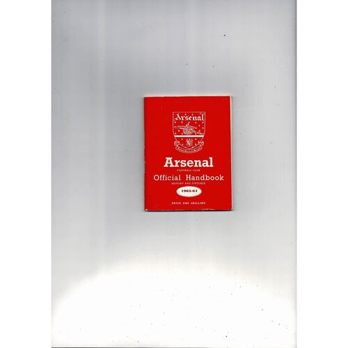 Arsenal Official Football Handbook 1963/64