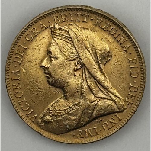 1899 Queen Victoria full gold sovereign