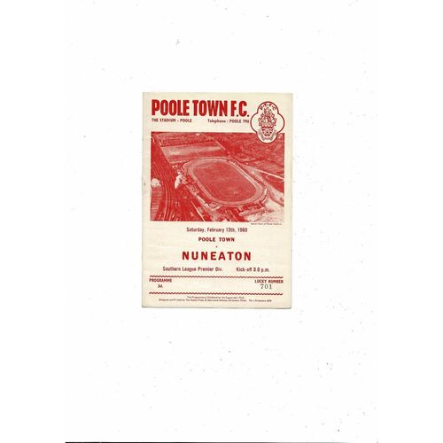 Poole Town Football Programmes