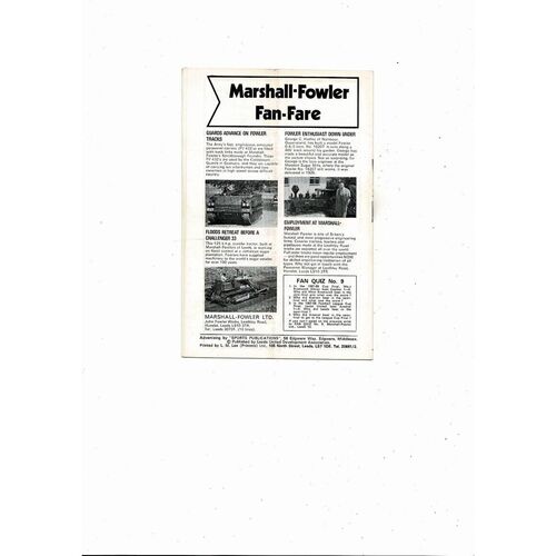 Leeds United v Dynamo Dresden Fairs Cup Football Programme 1970/71