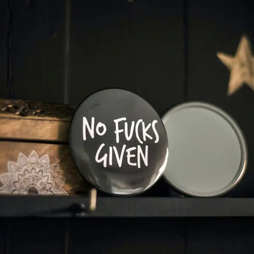 No Fucks Given Pocket Mirror