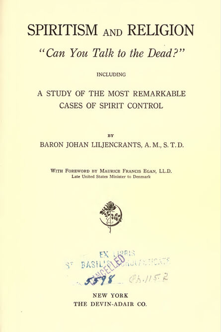 1918 | Spiritism and Religion