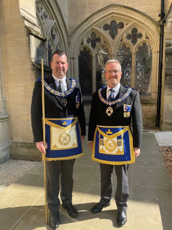 Cornwall Freemasons at Exeter Cathedral – 80th Anniversary of VE Day