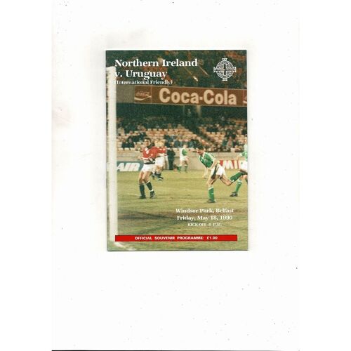 1990 Northern Ireland v Uruguay Football Programme