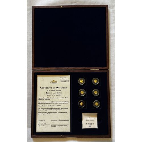 The British Landmarks Icons of a Nation gold proof coin set
