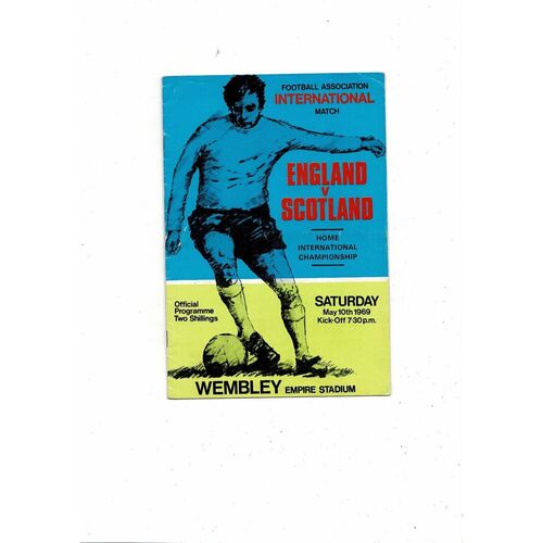 1969 England v Scotland Football Programme