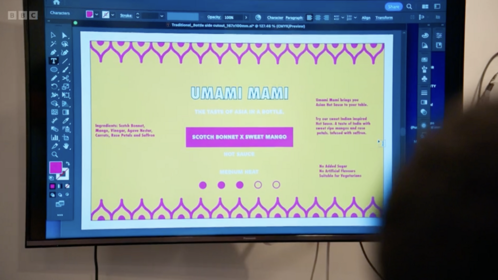 Umami Mami logo design from the apprentice