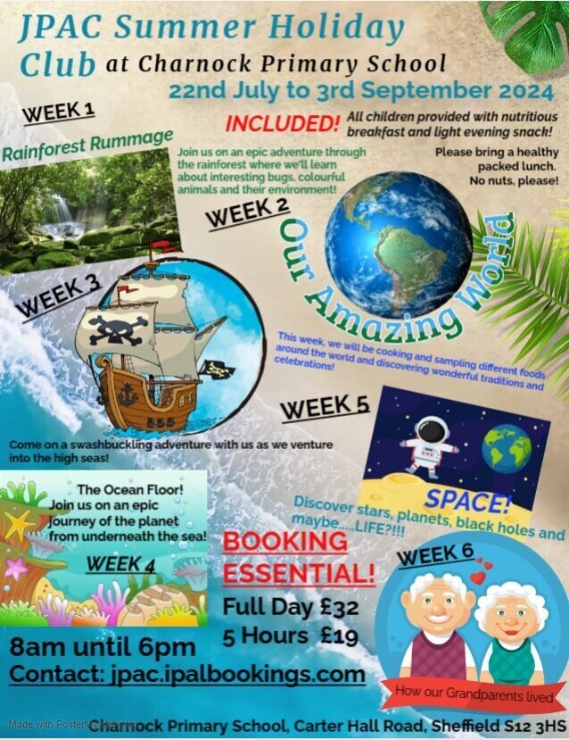 Charnock Hall Parent's Notice Board