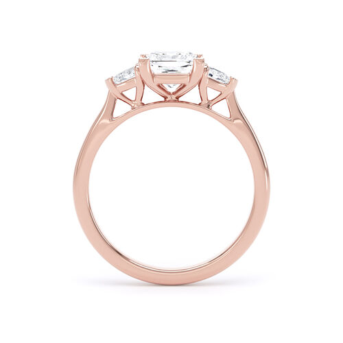 Princess and pear trilogy ring