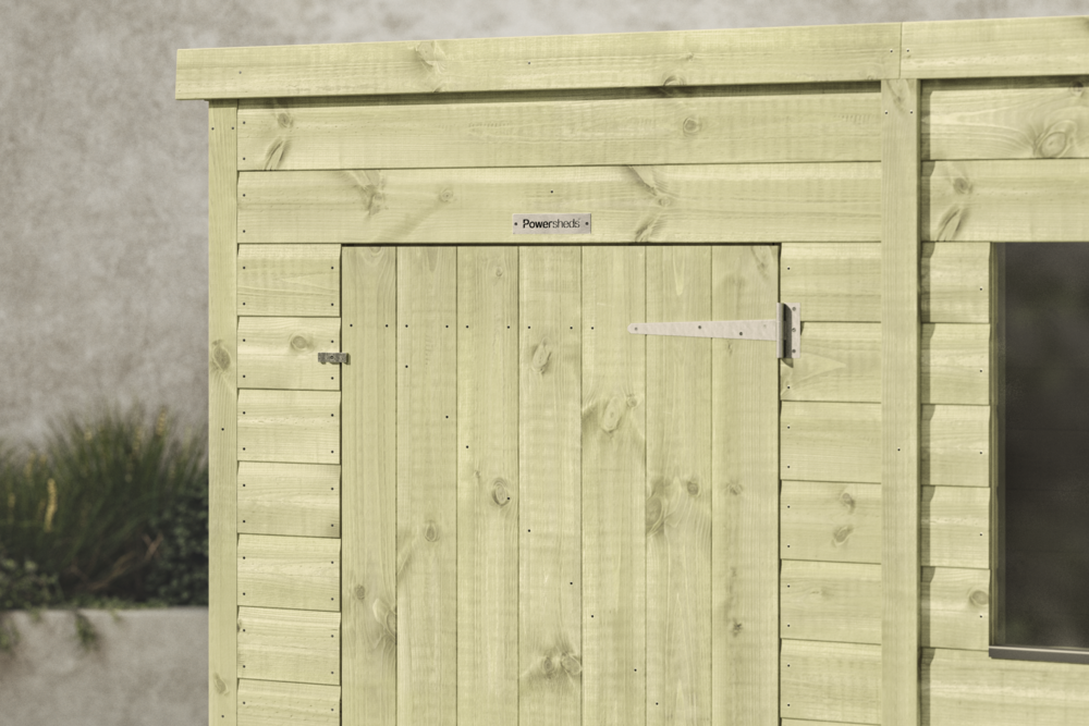 Premium Pent Potting Shed 20x8 (Double Door)