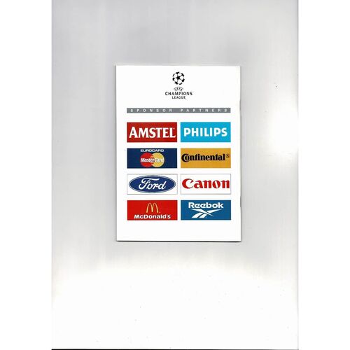 1996/97 Ajax v Juventus Champions League Semi Final Football Programme