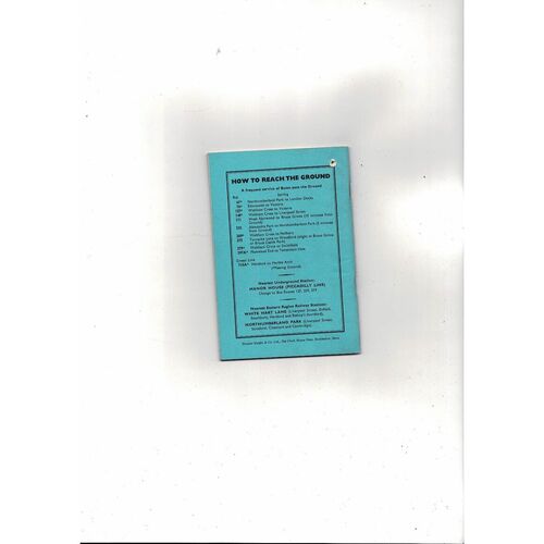 Tottenham Hotspur Football Handbook 1965/66