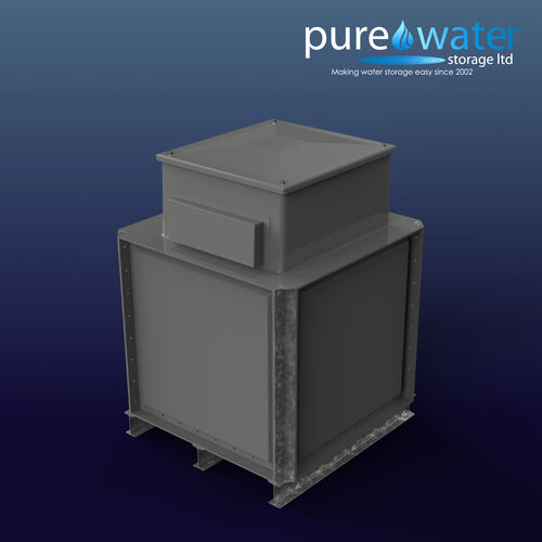 PW.1X1X1.IFB.AB - 1000 LITRE SECTIONAL WATER TANK, INTERNALLY FLANGED BASE (IFB) C/W FVH