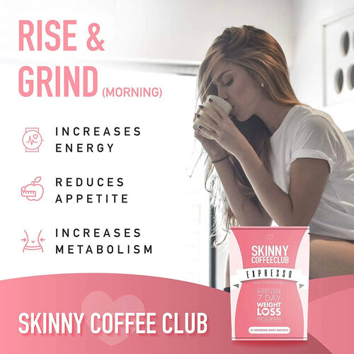 Skinny Coffee Club Expresso 7 Day intensive Weightloss Program(21 Sachets)