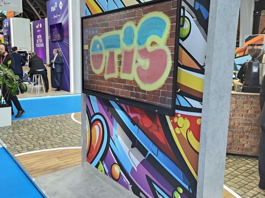 digital graffiti wall touch artwork