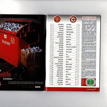 Manchester United v Deportivo Champions League Football Programme 2001/02 Oct.