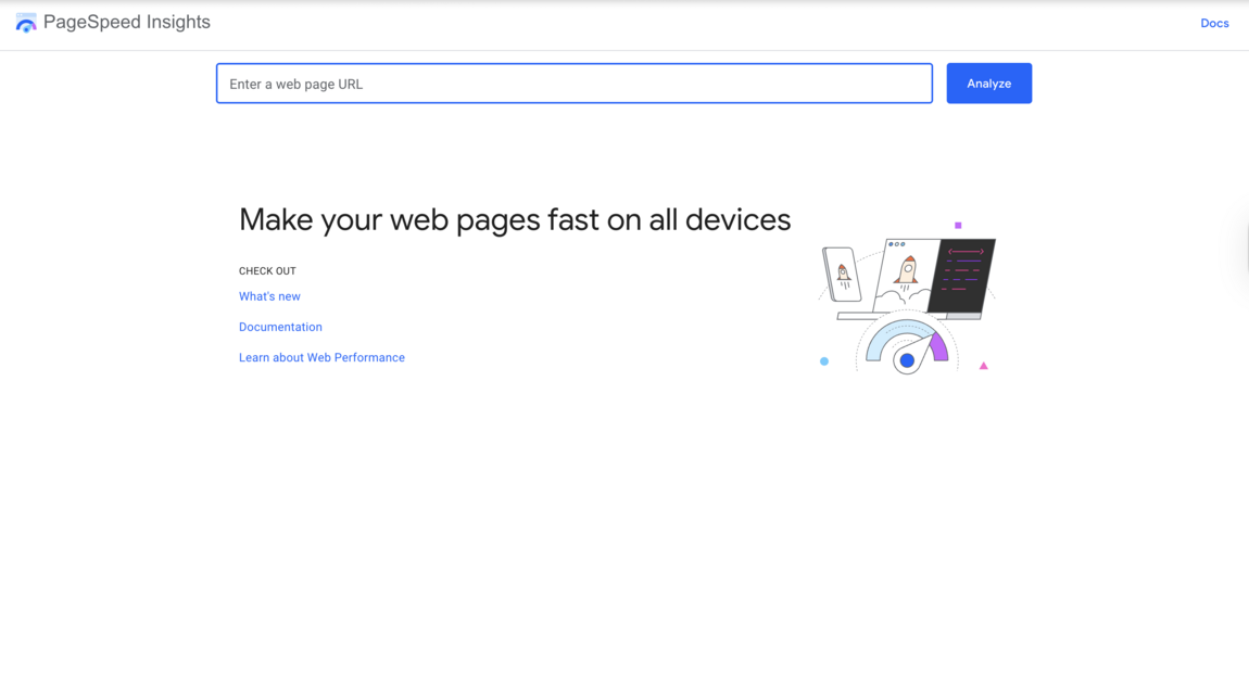 Google page speed checker