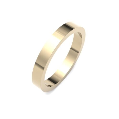 9ct 2.5mm flat profile classic wedding ring