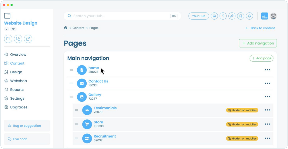 How to create and manage call-to-action button | Webfactory Support | Webfactory