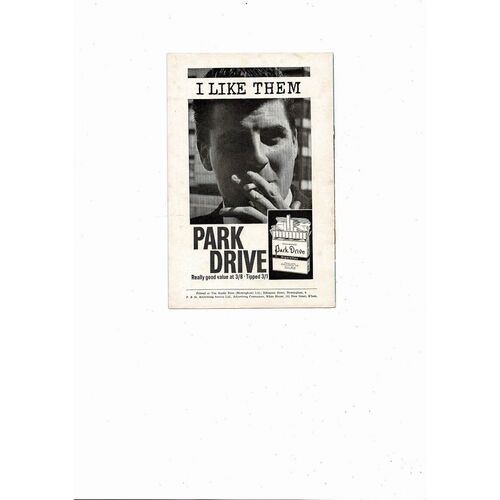 1964/65 Birmingham City v Chelsea League Cup Football Programme