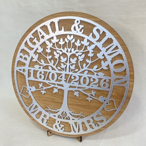 Customised Tree Of Life Plaque | Mr & Mrs Gift