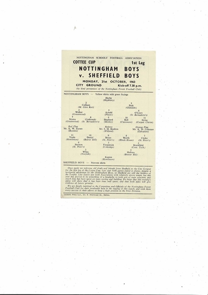 More Football Programmes listed today