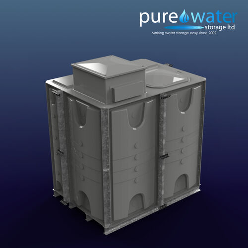 PW.2X1.5X2.IFB.AB - 6000 LITRE SECTIONAL WATER TANK, INTERNALLY FLANGED BASE (IFB) C/W FVH
