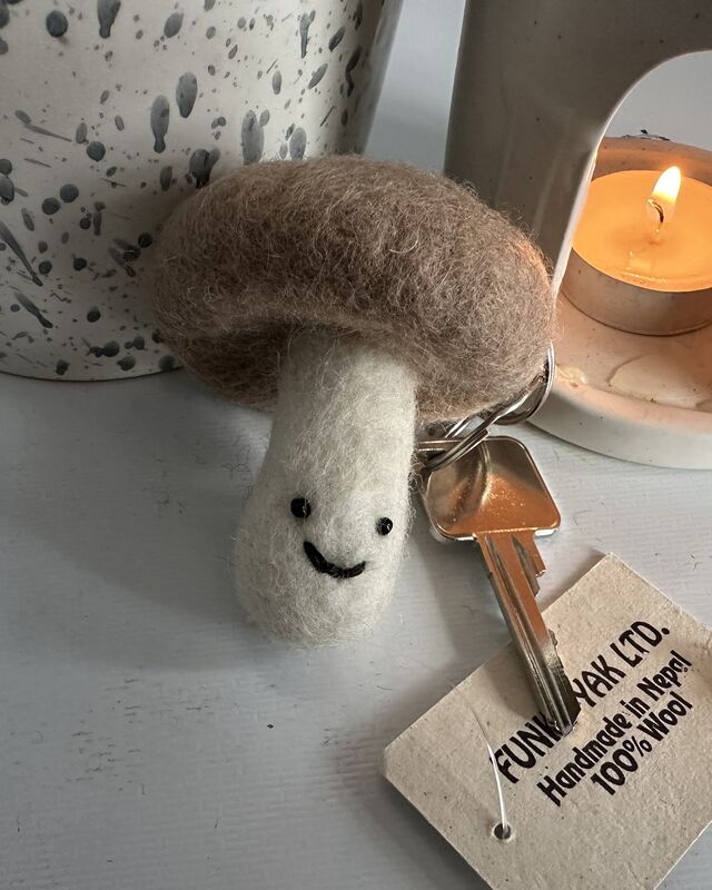 Mushroom keyrings