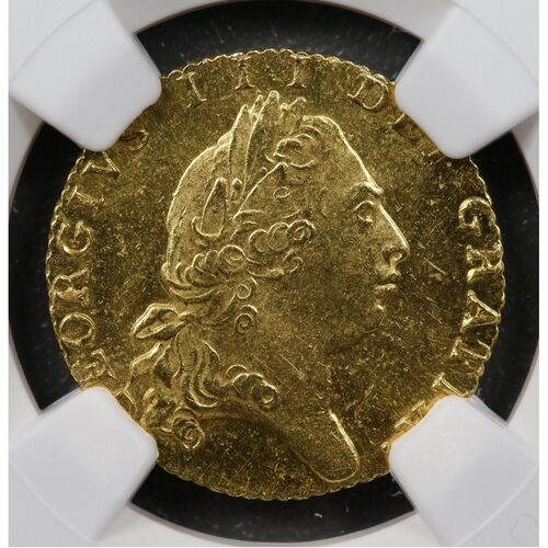 Ext rare 1798/7 King George III gold half Guinea