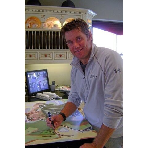 Limited Edition Lee Westwood Signed Print by Sue Verity