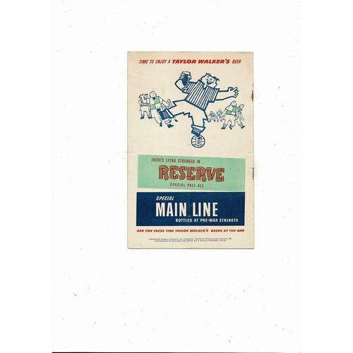 1956 England v Scotland Amateur International Football Programme