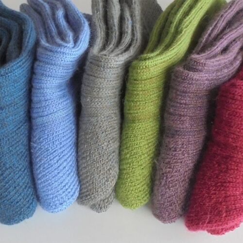 UK Alpaca Posh Socks Walking Damson