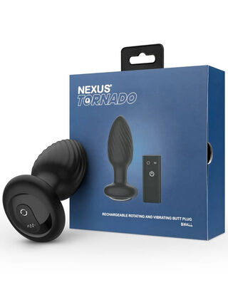 Nexus Tornado Remote Control Rotating Butt Plug Black