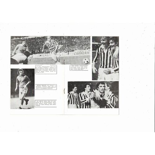 1982/83 Widzew v Juventus European Cup Semi Final Football Programme