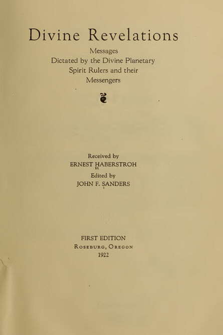 1922 | Divine Revelations