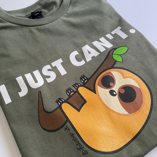 'I Just Can't Sloth' Adults T-Shirt