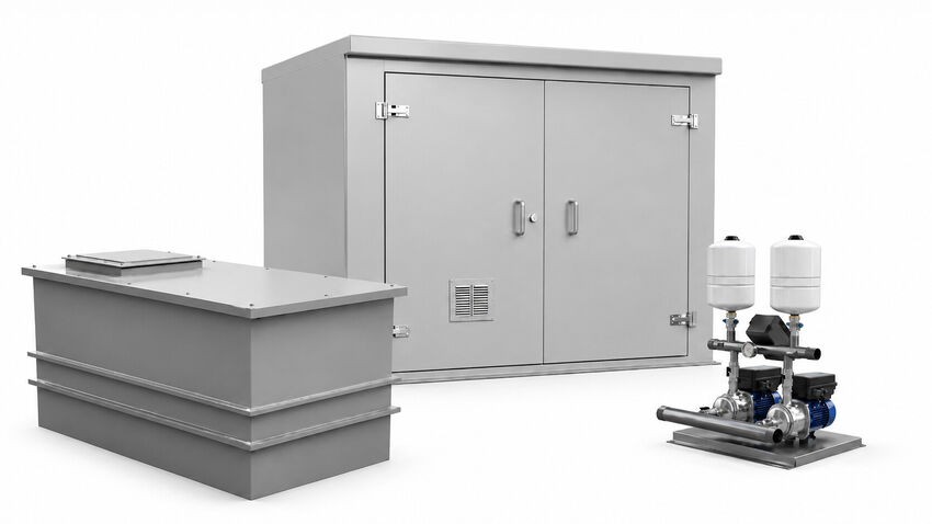 Boosted Bundles | Purewater Storage Ltd | GRP | Water Storage Tanks | One piece | Two Piece | Sectional | Enclosures | Combination Units | Nationwide