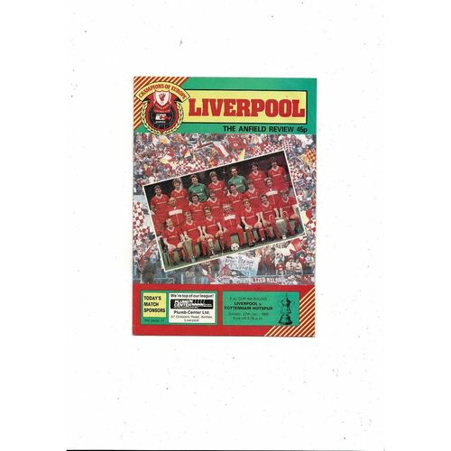 1984/85 Liverpool v Tottenham Hotspur FA Cup Football Programme