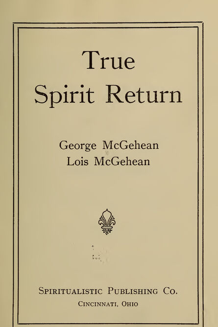 1922 | True Spirit Return