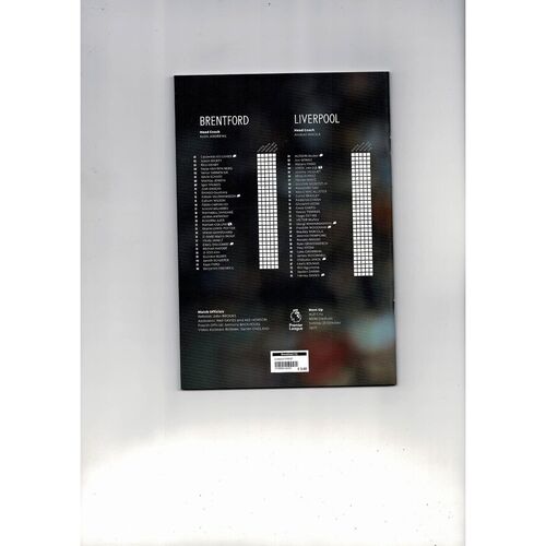 2026/27 Brentford v Liverpool Football Programme